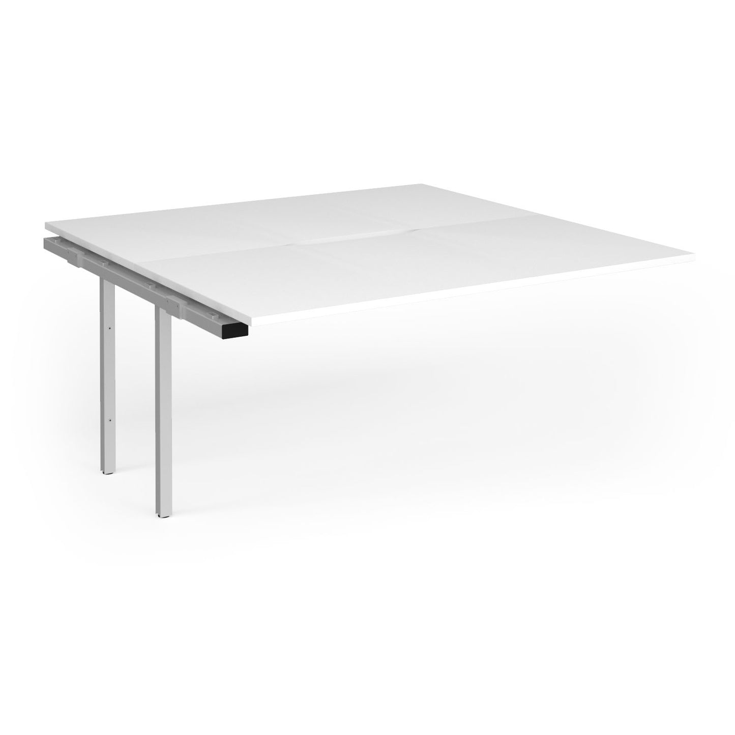 Connex Plus Goal Post back to back add on desks 1600mm deep - GCO1616-AB-S-WH