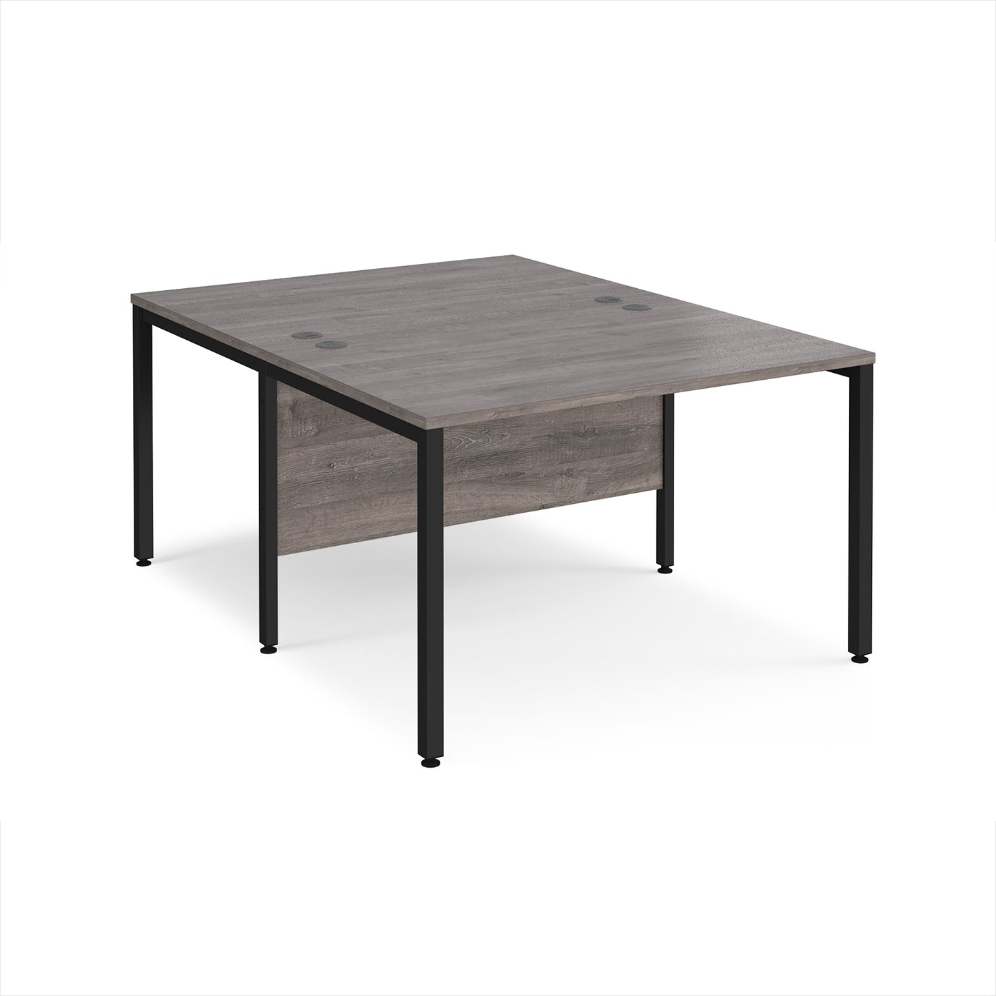 Maestro 25 bench back to back straight desks 1600mm - MB1216BKGO