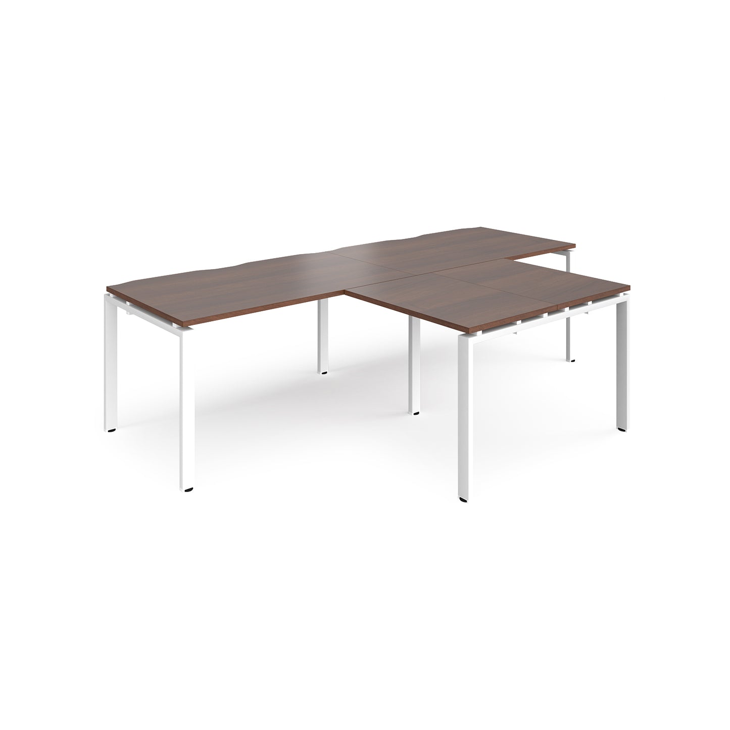 Adapt double desk with returns - ER2888-WH-W