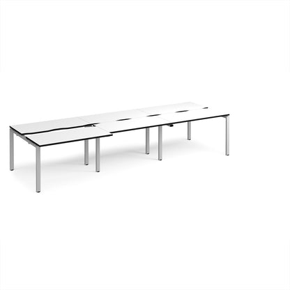 Adapt sliding top triple B2B desks 1200mm deep - STE3612-S-WK