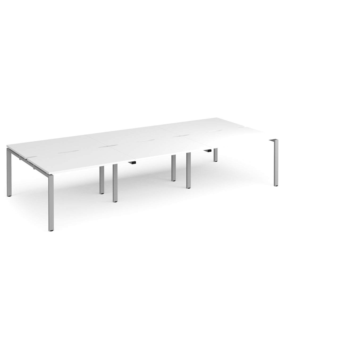 Adapt triple back to back desks 1600mm deep - E3616-S-WH