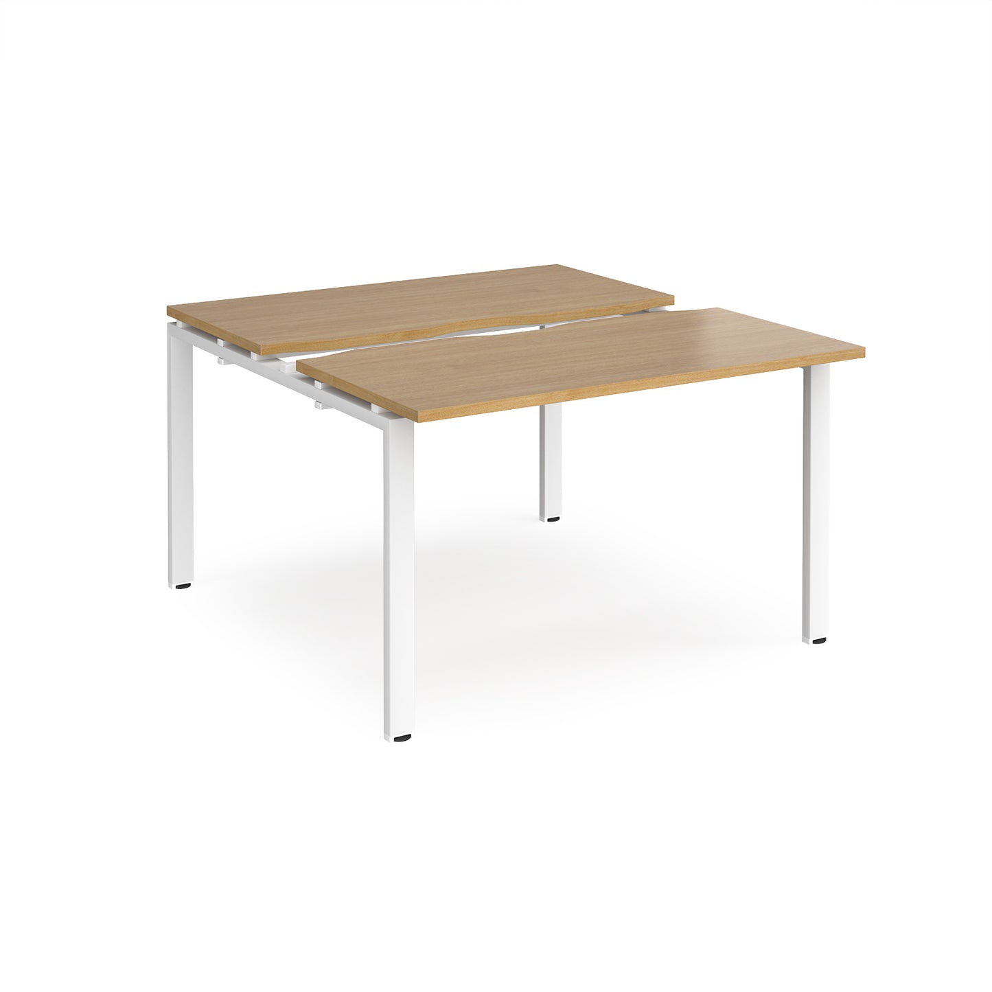 Adapt sliding top B2B desks 1200mm deep - STE1212-WH-O