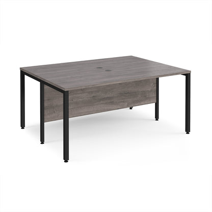 Maestro 25 bench back to back straight desks 1200mm - MB1612BKGO