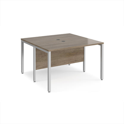 Maestro 25 bench back to back straight desks 1200mm - MB1212BSNO