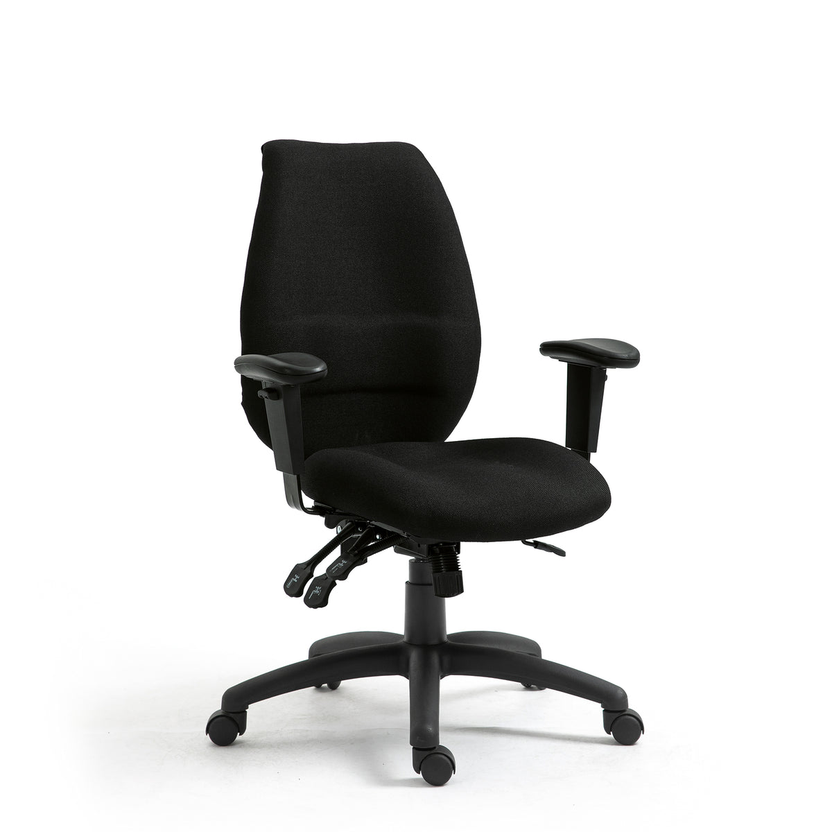 Ergonomic High Back Multi-Functional Synchronous Operator Chair with Adjustable Arms