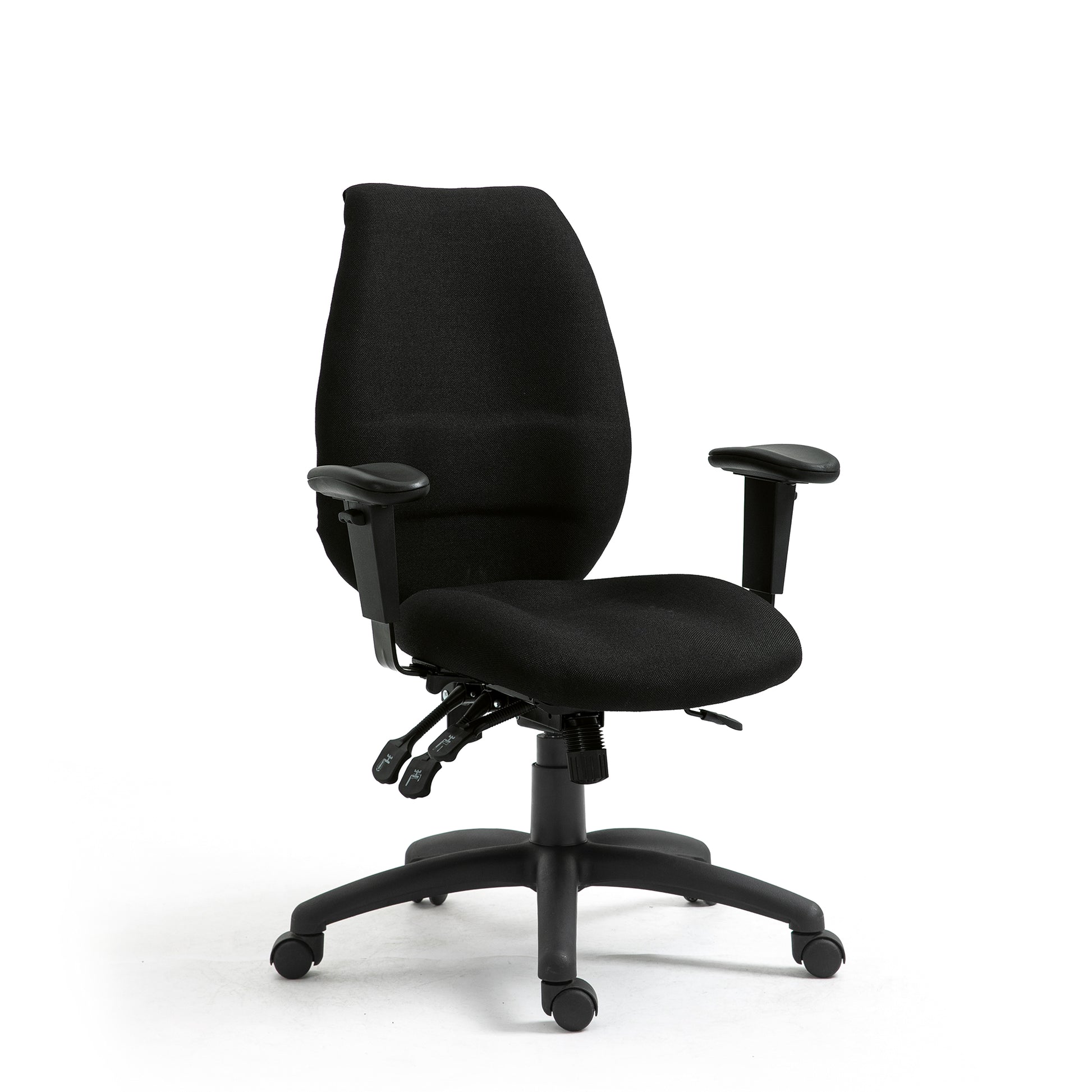 Ergonomic High Back Multi-Functional Synchronous Operator Chair with Adjustable Arms
