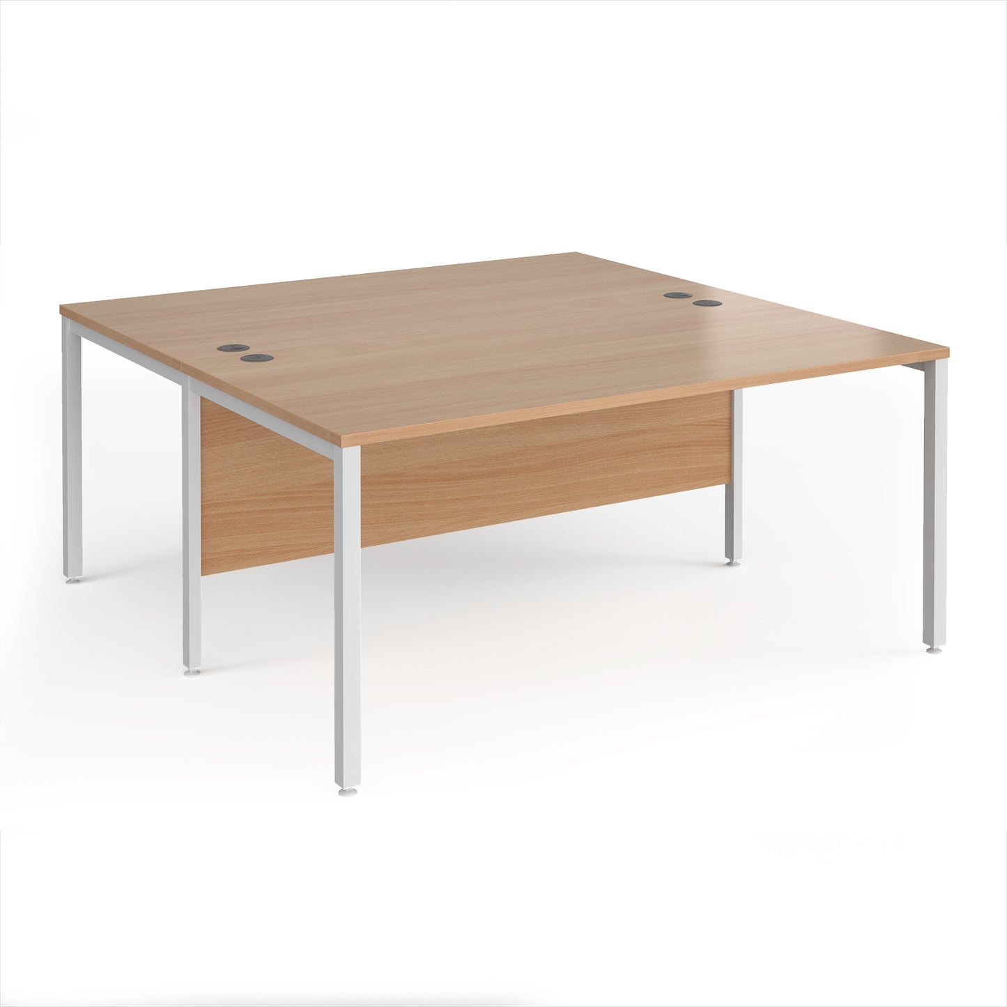 Maestro 25 bench back to back straight desks 1600mm - MB1616BWHB
