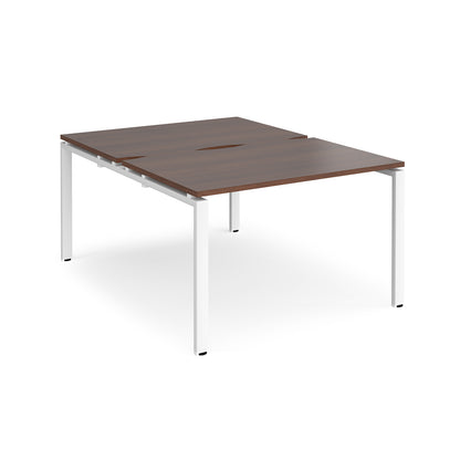 Adapt back to back desks 1600mm deep - E1216-WH-W