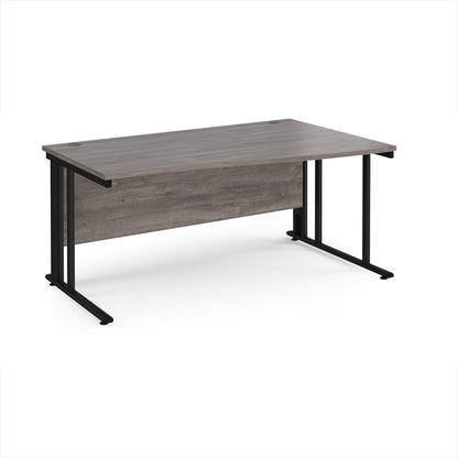 Maestro 25 cable managed right hand wave desk - MCM16WRKGO