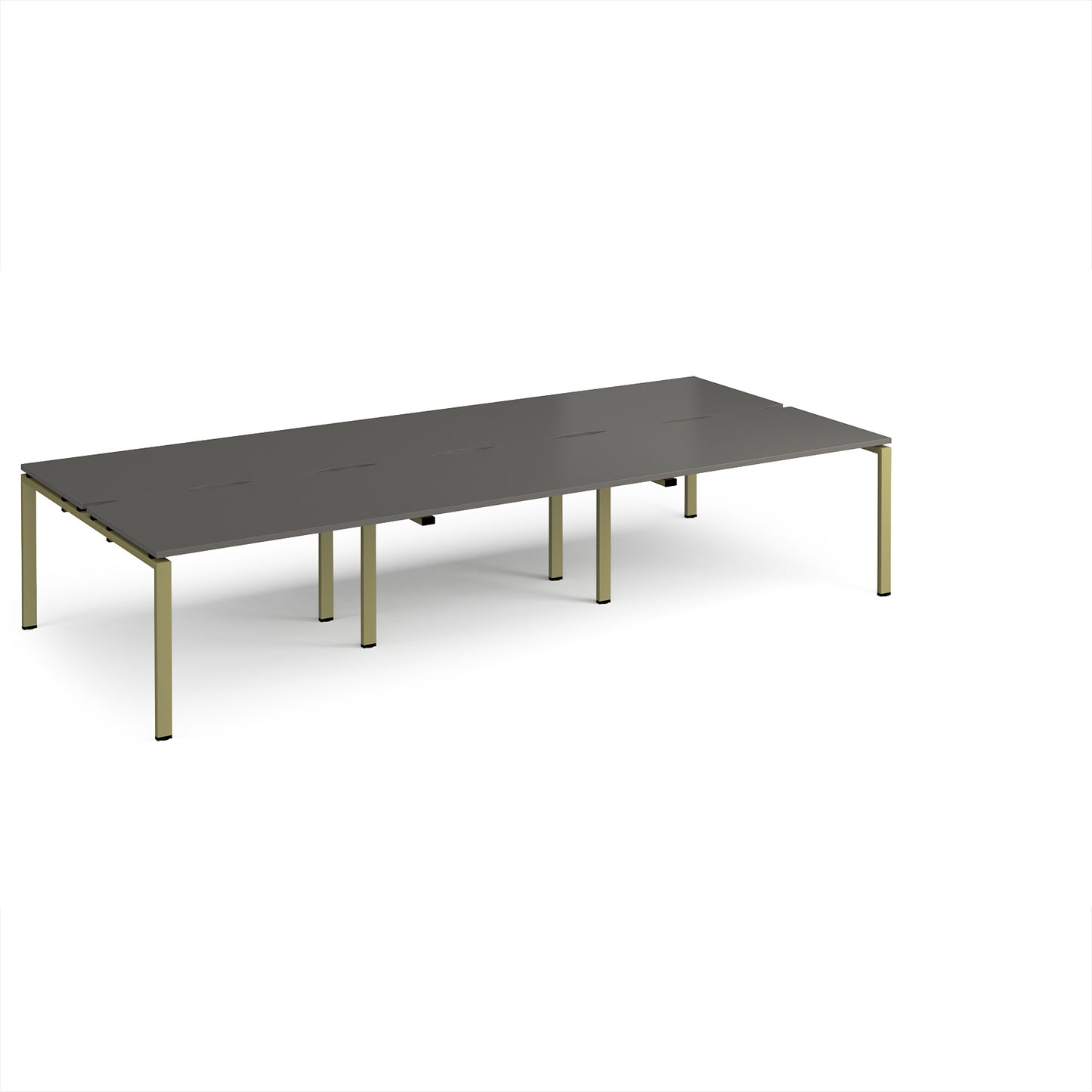 Adapt triple back to back desks 1600mm deep - E3616-GN-OG
