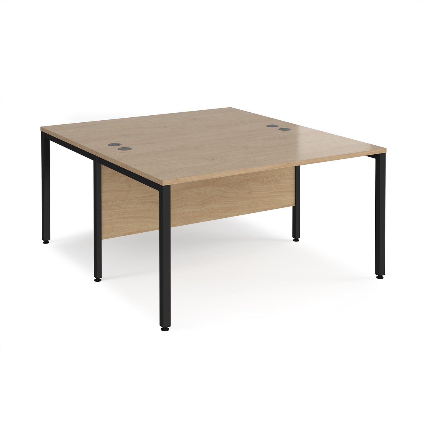 Maestro 25 bench back to back straight desks 1600mm - MB1416BKKO