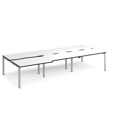 Adapt sliding top triple B2B desks 1600mm deep - STE3616-S-WK