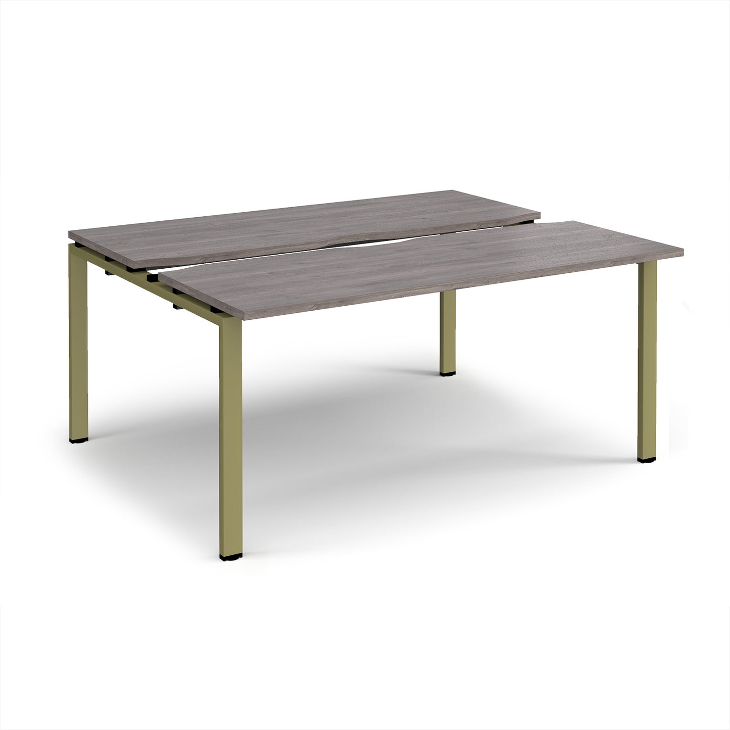 Adapt sliding top B2B desks 1200mm deep - STE1612-GN-GO