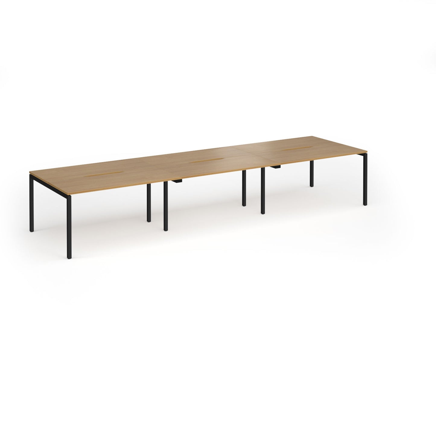 Connex Plus Goal Post Double Back to Back Desks 1200mm deep - GCO4212-K-O