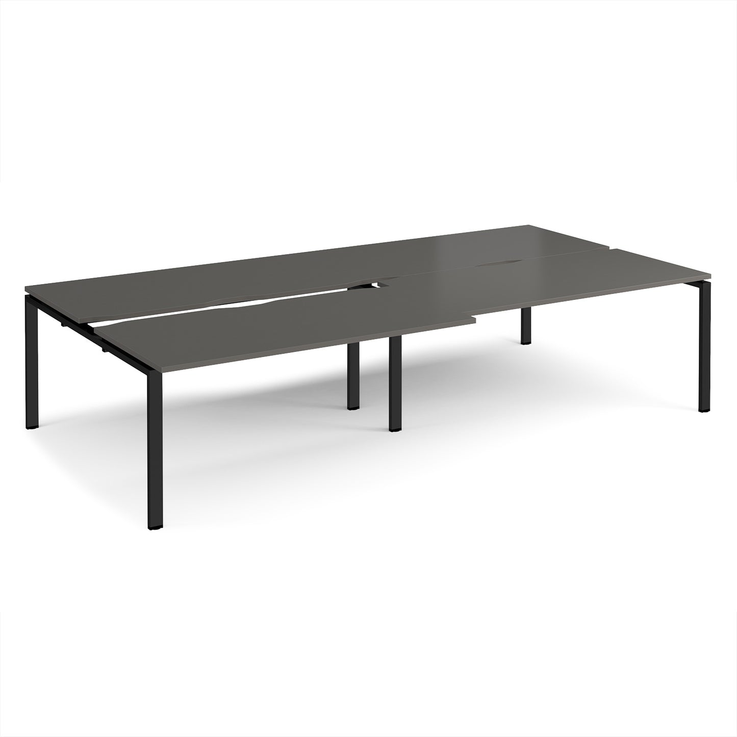 Adapt sliding top double B2B desks 1600mm deep - STE3216-K-OG