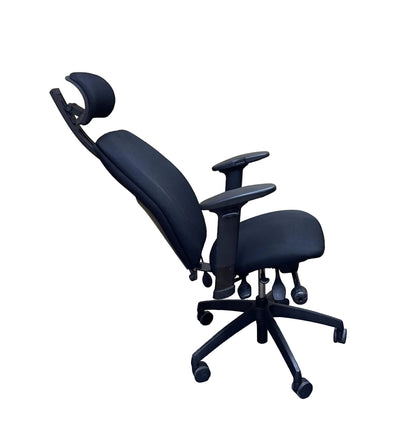 posturite positiv plus ergonomic office chair, black, high back