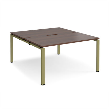 Adapt back to back desks 1600mm deep - E1416-GN-W