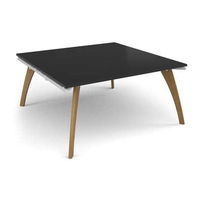 Fuze square boardroom table - FZBT1616-WH-BK