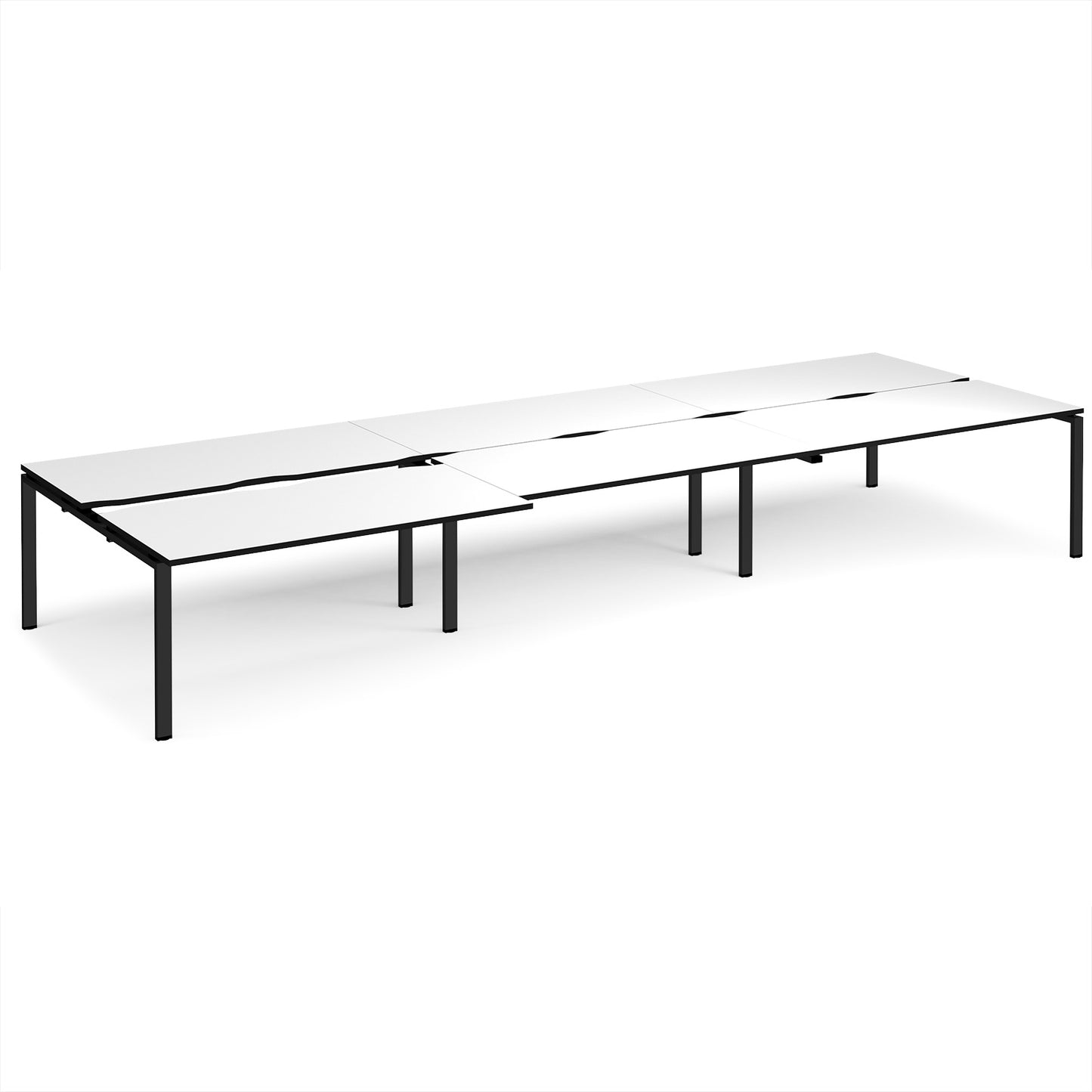 Adapt sliding top triple B2B desks 1600mm deep - STE4816-K-WK