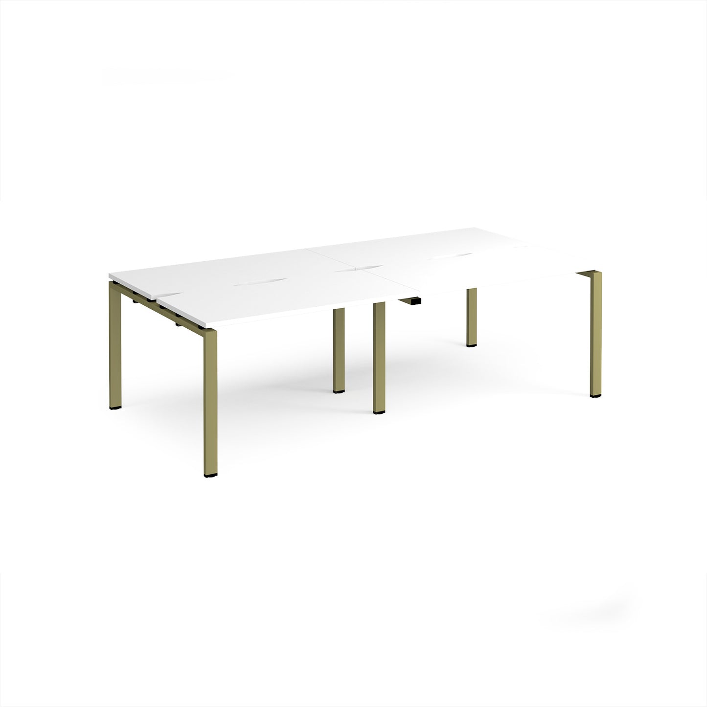 Adapt double back to back desks 1200mm deep - E2412-GN-WH
