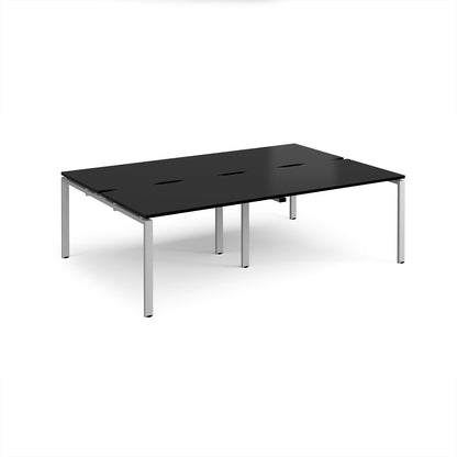 Adapt double back to back desks 1600mm deep - E2416-S-BK