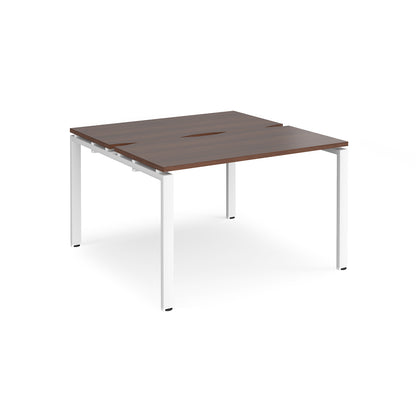 Adapt back to back desks 1200mm deep - E1212-WH-W