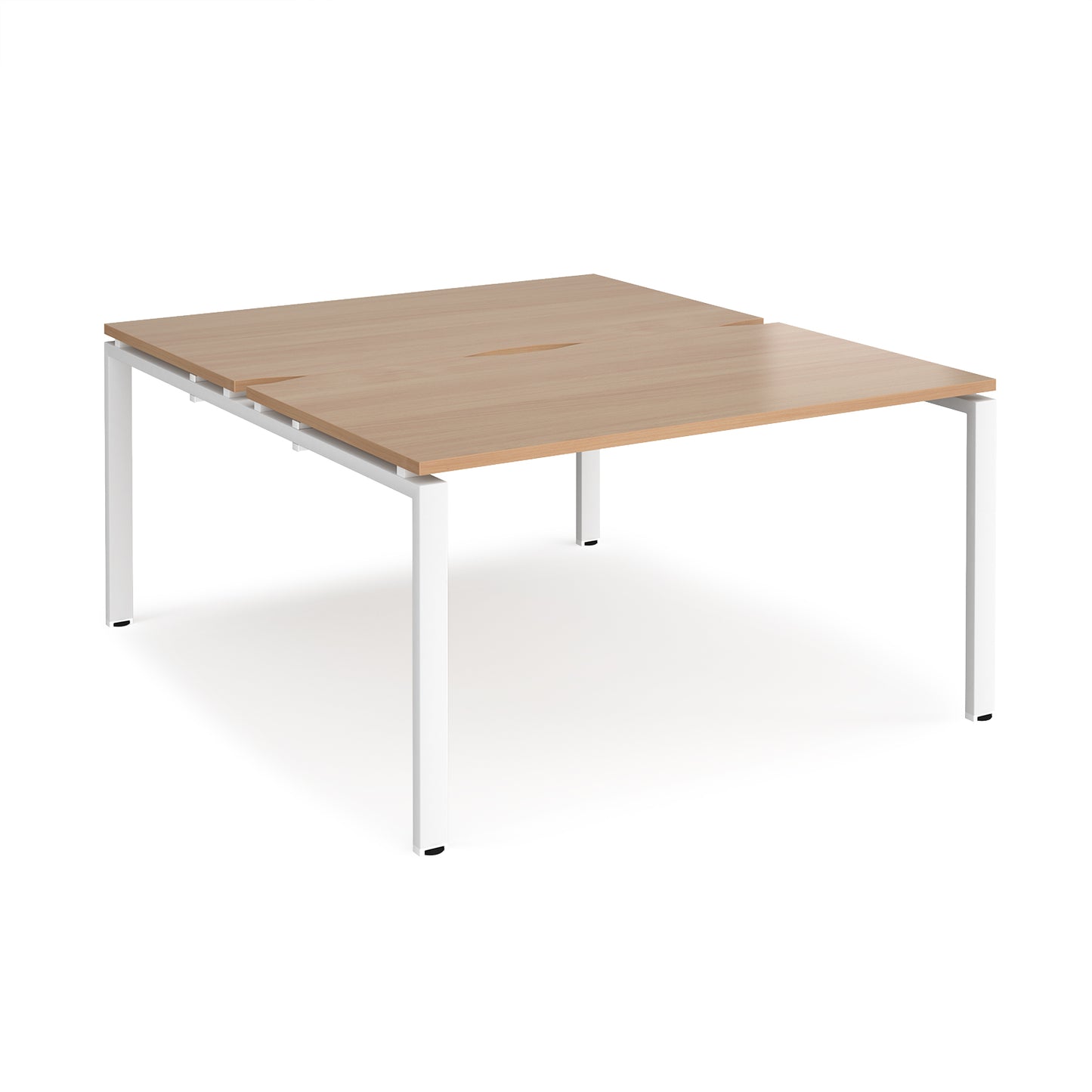 Adapt back to back desks 1600mm deep - E1416-WH-B