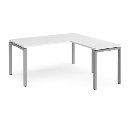 Adapt straight desk with return - ER1688-S-WH