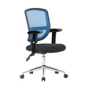 High Back Designer Mesh Operator Chair with Sculptured Lumbar, Spine Support and Height Adjustable Arms