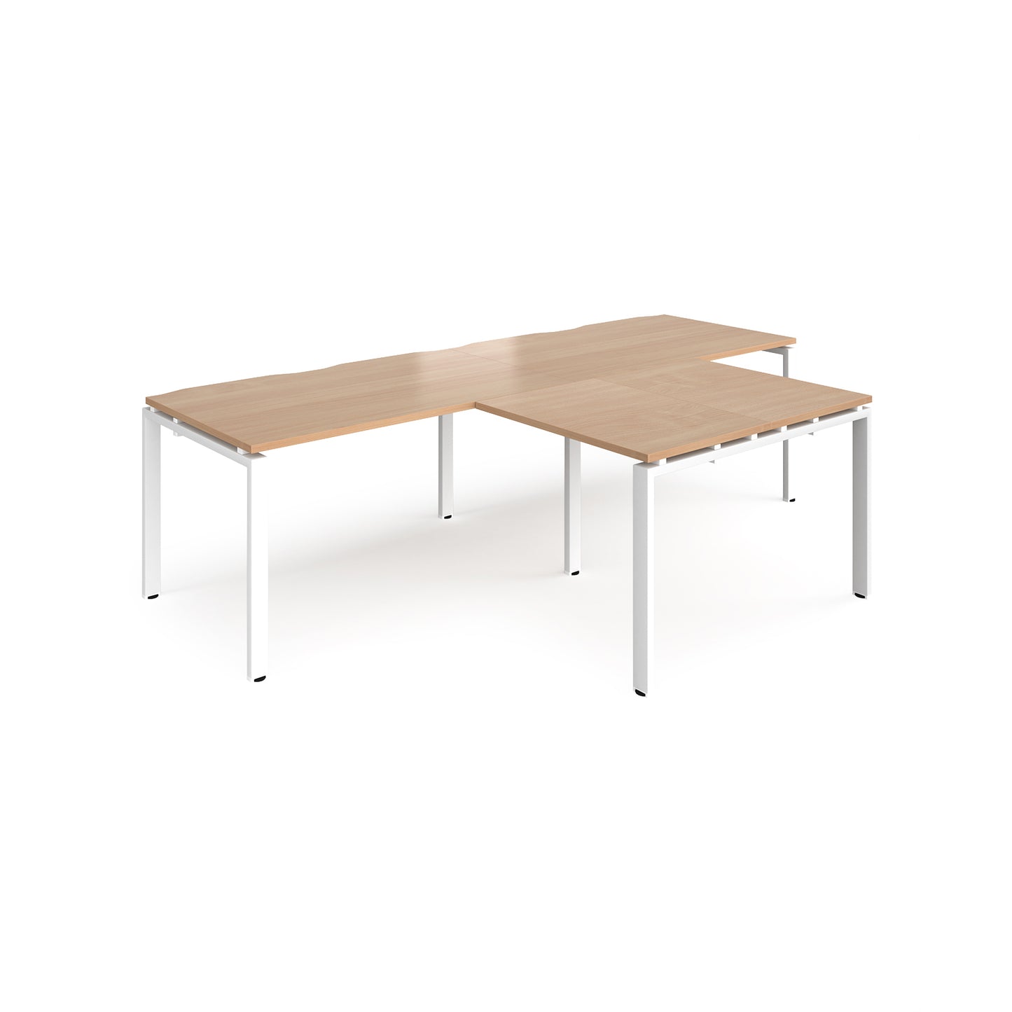 Adapt double desk with returns - ER2888-WH-B