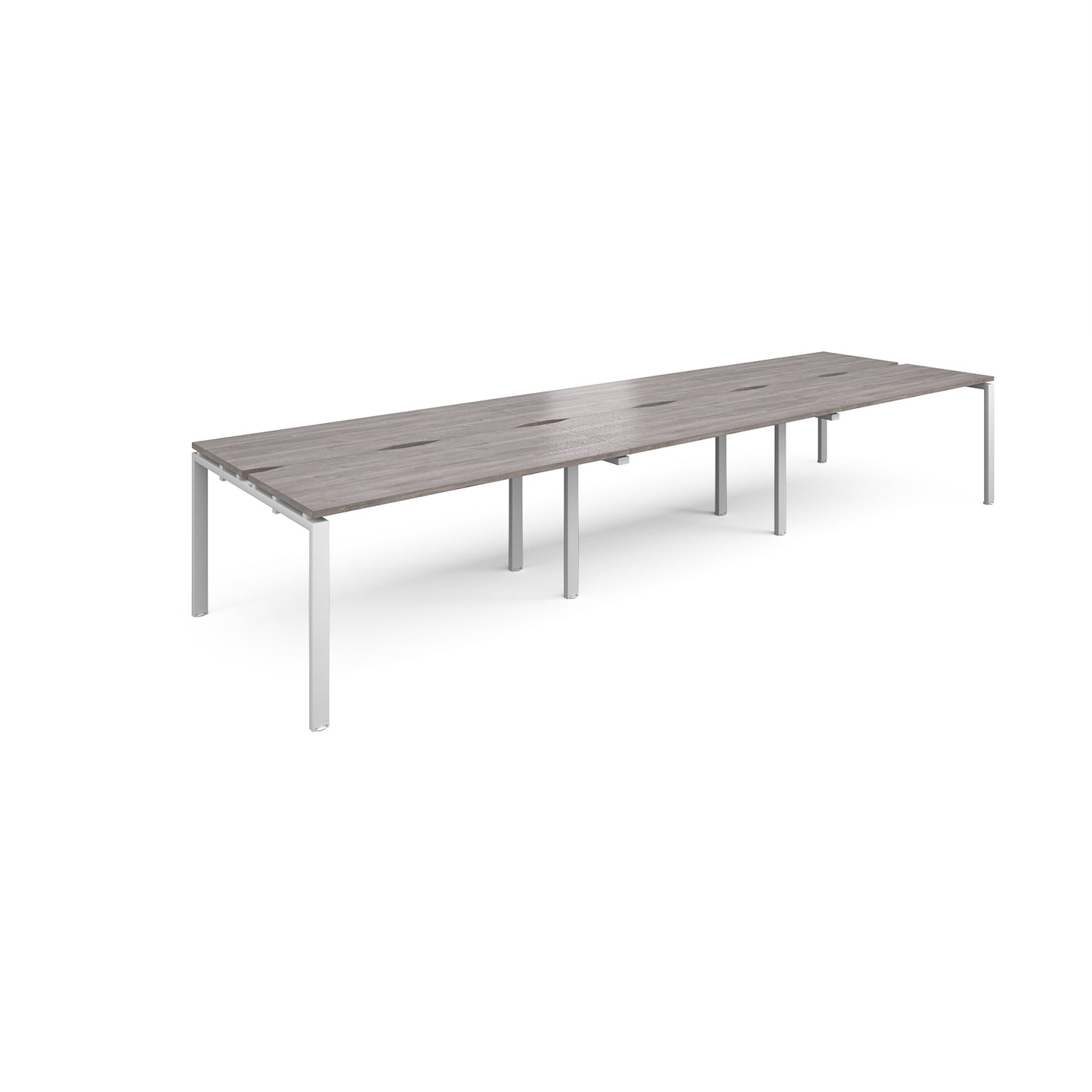 Adapt triple back to back desks 1200mm deep - E4212-WH-GO