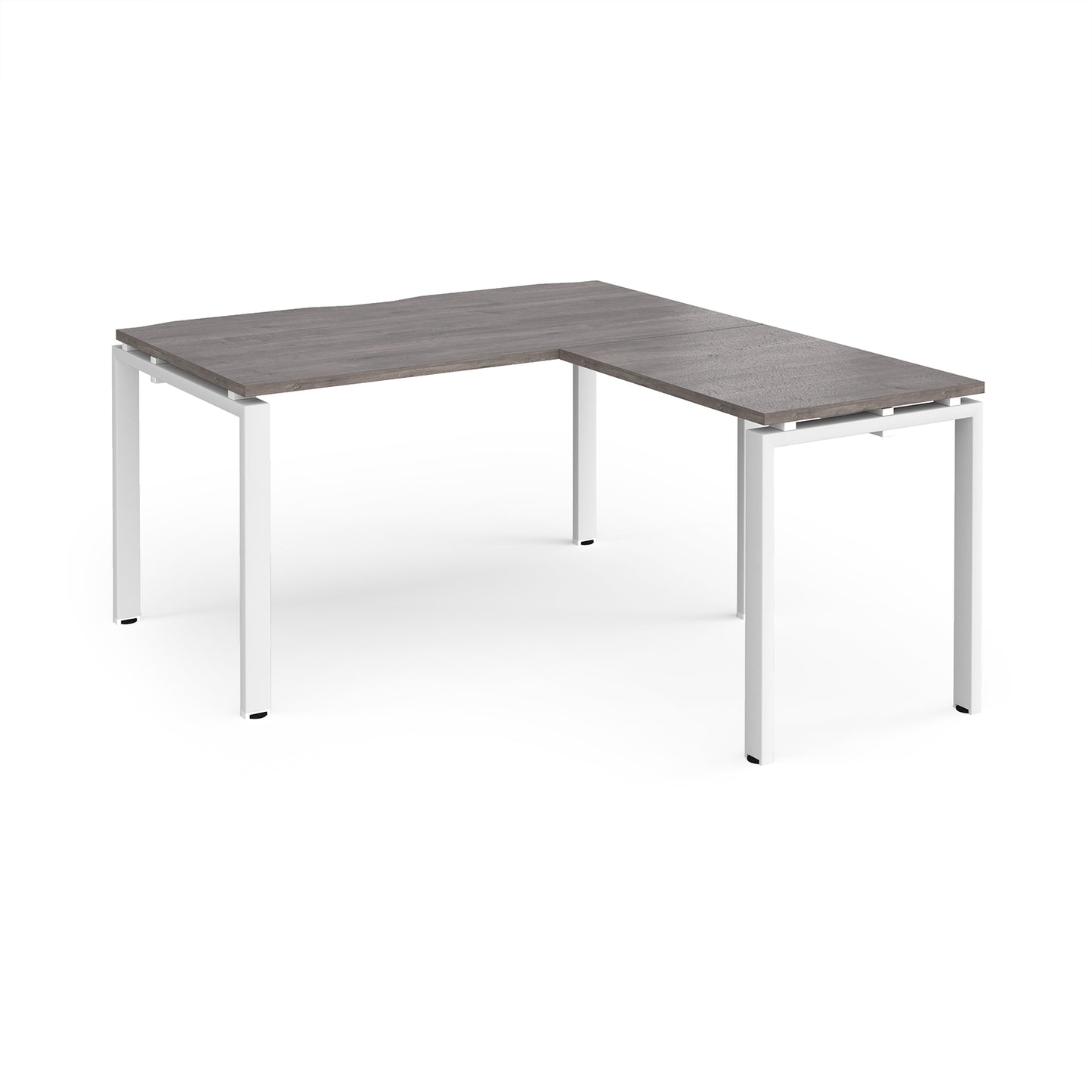 Adapt straight desk with return - ER1488-WH-GO