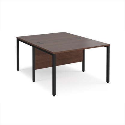Maestro 25 bench back to back straight desks 1600mm - MB1216BKW