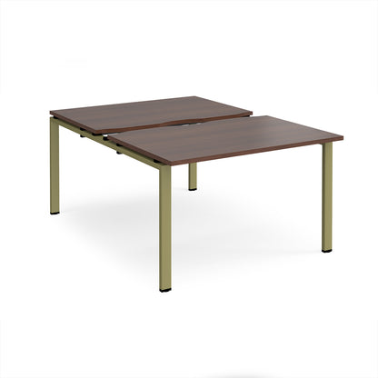 Adapt sliding top B2B desks 1600mm deep - STE1216-GN-W