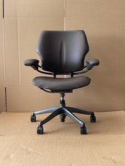 Humanscale Freedom Chair In Dark Chocolate Brown Leather (Rrp£39) UK Delivery