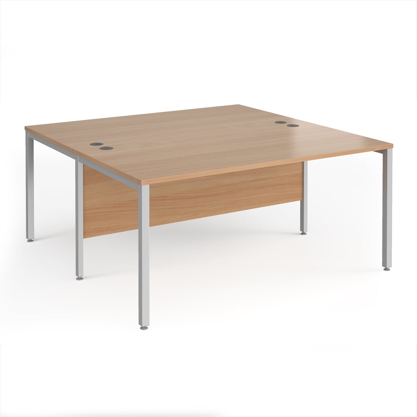 Maestro 25 bench back to back straight desks 1600mm - MB1616BSB