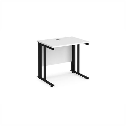 Maestro 25 cable managed 600mm deep desk - MCM608KWH