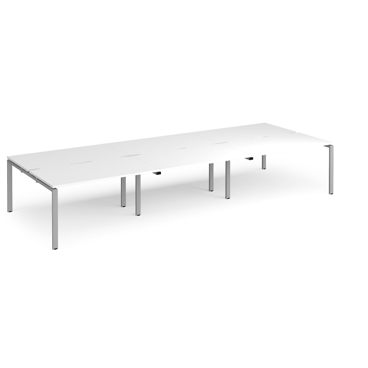 Adapt triple back to back desks 1600mm deep - E4216-S-WH