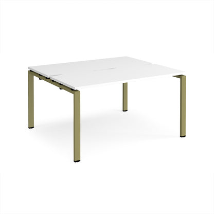 Adapt back to back desks 1200mm deep - E1412-GN-WH