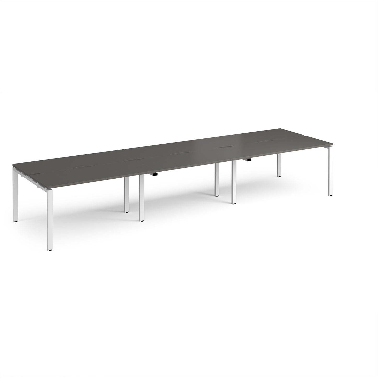 Adapt triple back to back desks 1200mm deep - E4212-WH-OG
