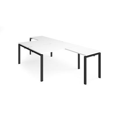 Adapt back to back desk with return - ER14168-K-WH
