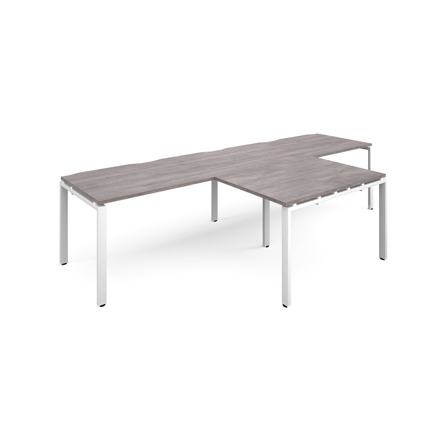 Adapt double desk with returns - ER3288-WH-GO