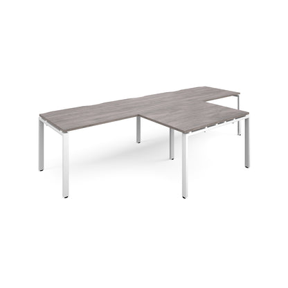 Adapt double desk with returns - ER3288-WH-GO