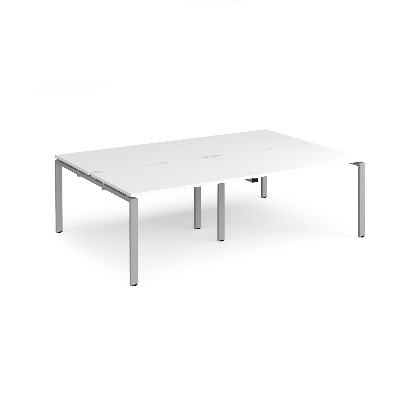 Adapt double back to back desks 1600mm deep - E2416-S-WH