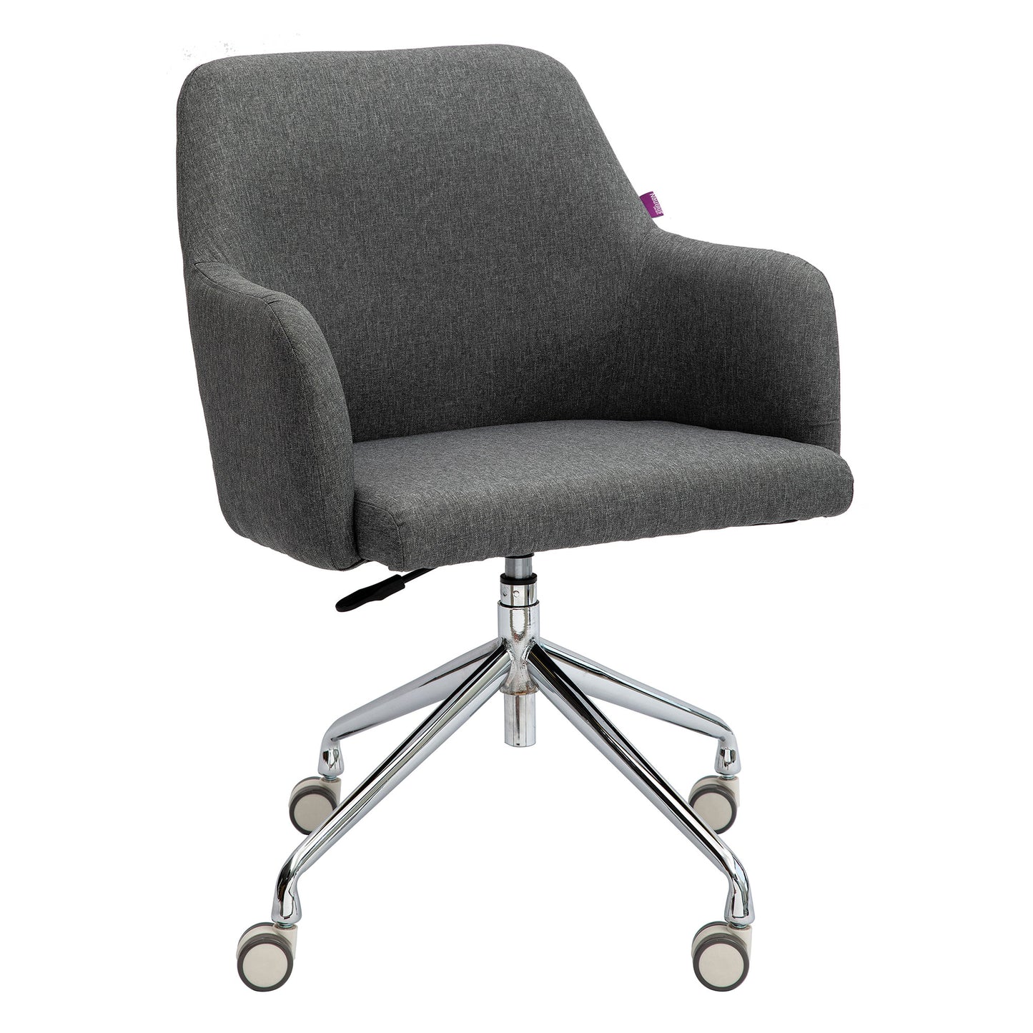 Stylish Fabric Medium Back Armchair with Both Castor & Glide Options Included