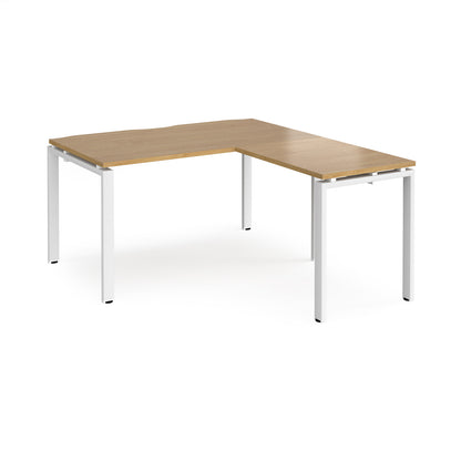 Adapt straight desk with return - ER1488-WH-O