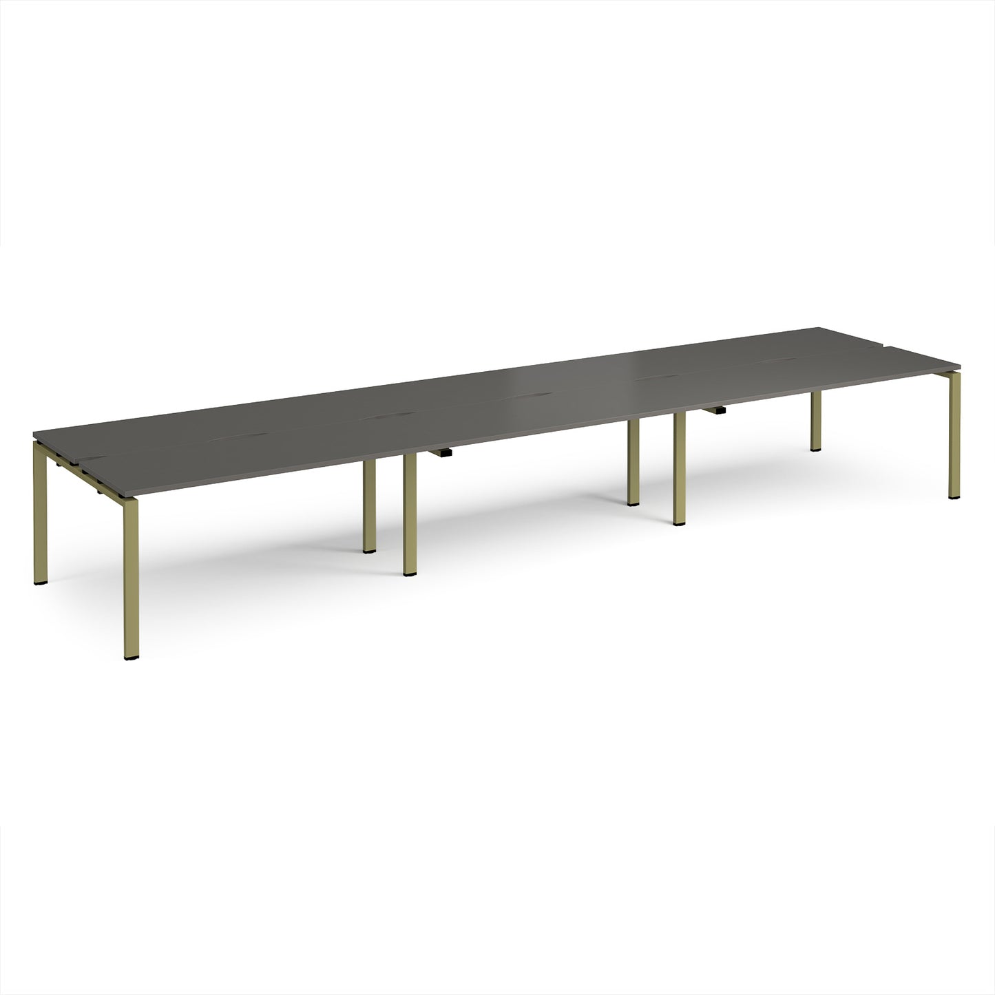 Adapt triple back to back desks 1200mm deep - E4812-GN-OG
