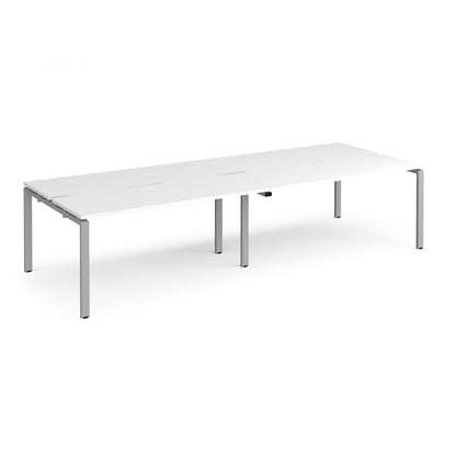 Adapt double back to back desks 1200mm deep - E2812-S-WH