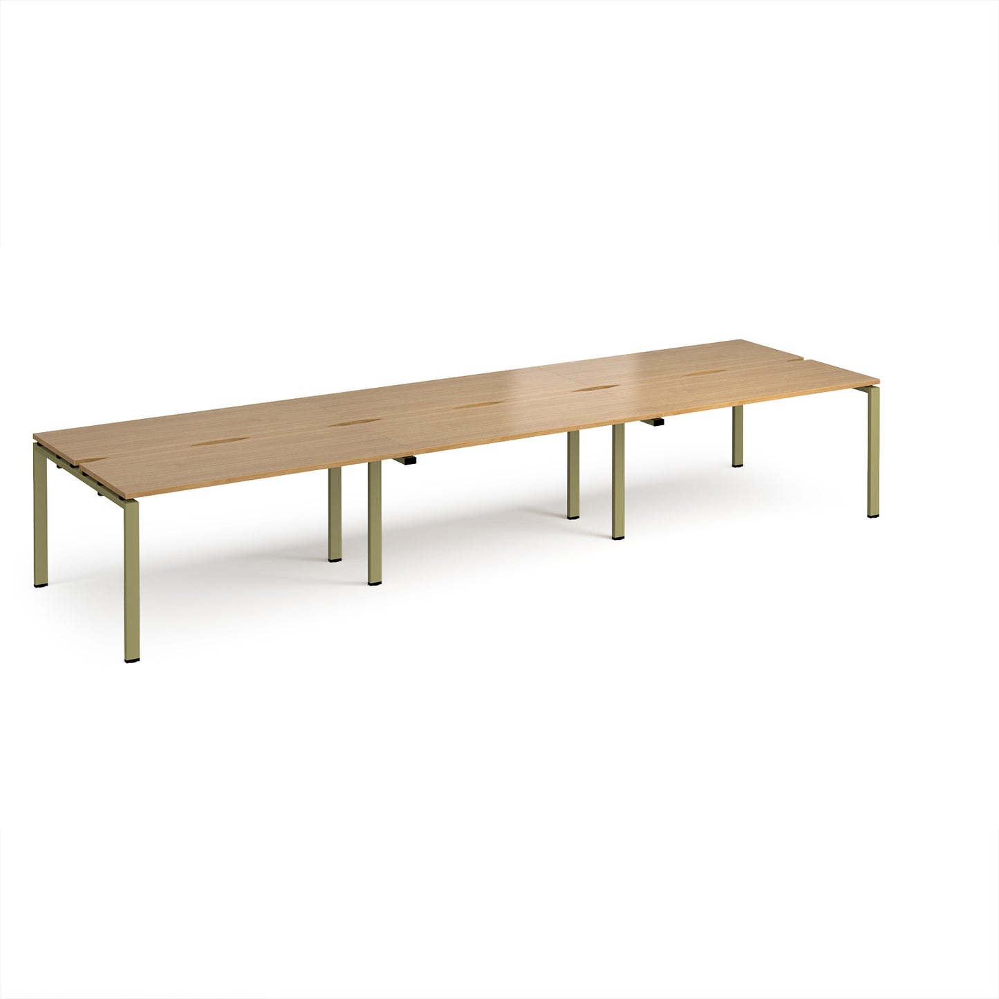 Adapt triple back to back desks 1200mm deep - E4212-GN-O