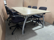 Set of 6 Connection Adjustable chairs and Senator Meeting Table - Can Deliver